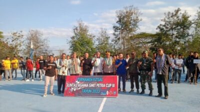 Resmi dibuka! Turnamen Futsal Lintas Agama GMIT Petra Cup III tahun 2023