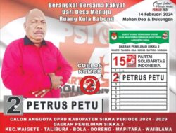 Maju dari PSI, Masyarakat Desa NenBura Meyakini Petrus Petu Sosok Amanah dan Terbukti Bantu Masyarakat