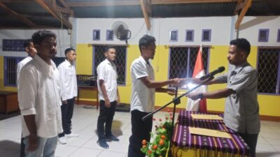 Resmi Dilantik, Pengurus Karang Taruna yang Baru Diharapkan Bersinergi Majukan Desa Kalike Flores Timur