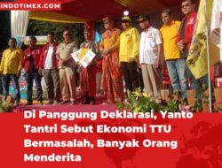 Di Panggung Deklarasi, Yanto Tantri Sebut Ekonomi TTU Bermasalah, Banyak Orang Menderita