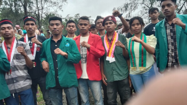 Foto:BEM-BLM Unimor Bersama Organisasi Cipayung Dan Organisasi Lokal (Jho Aban)