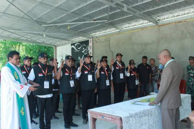 Foto: Saat Pengambilan Sumpah Anggota PTPS (Jho Aban)