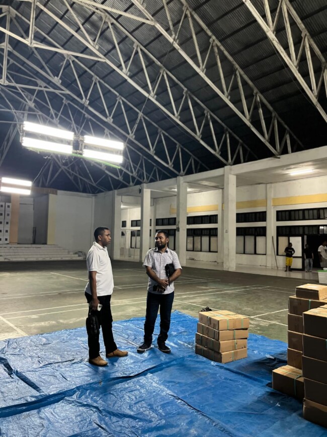 Foto:KPU TTU Terima Logistik (Jho Aban)