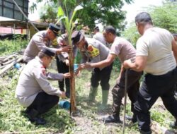 Dukung Program Nasional, Polres TTU Melaksanakan Penanaman Pisang Sebanyak 150 Pohon Dan Bibit Jagung