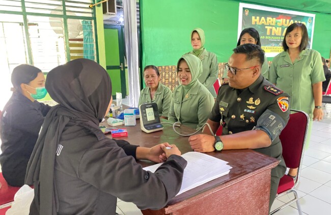 Foto: Kodim 1618/TTU Menggelar Kegiatan Bakti Sosial Donor Darah. (Jho Aban)