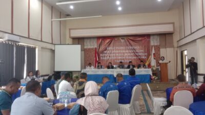 Foto: KPU TTU Melakukan Rapat penetapan pasangan calon Bupati dan Wakil Bupati Terpilih.(Jho Aban)